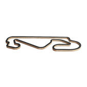 Circuit Barcelone F1 - Sculpture Murale en Bois (45 cm)